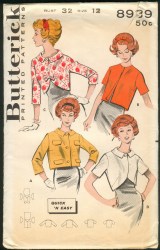 8939 50S LITTLE EZ SHORTER JACKETS COLLAR OR NOT PATTERN 16 36